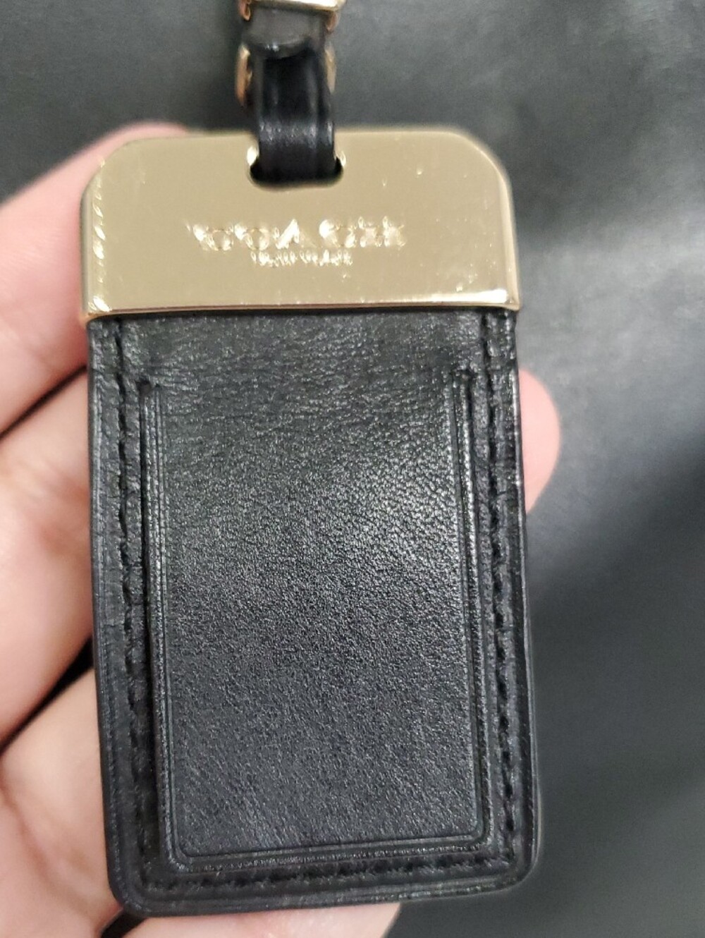 COACH Gramercy Black Leather Satchel Bag - Picture 9 of 17